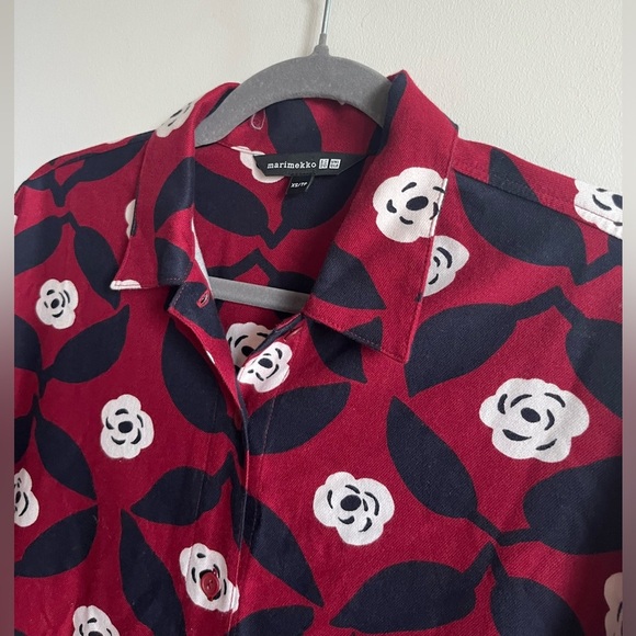 Marimekko X Uniqlo Button-down Long-sleeved Dress XS - Picture 4 of 6